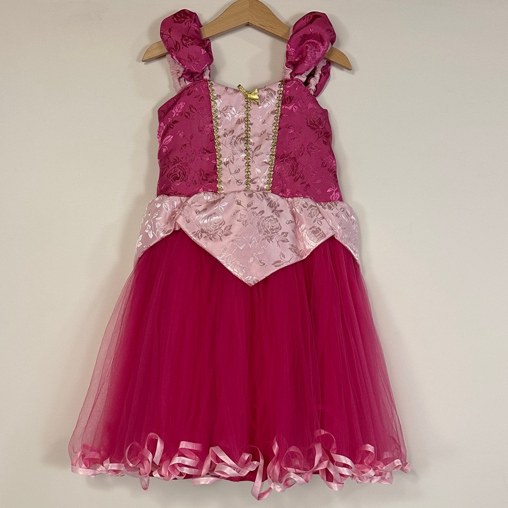 Lover Dovers Pink Princess Aurora Sleeping Beauty Costume Dress 4-5T
